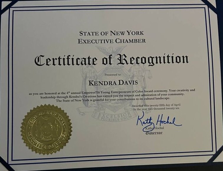 Governor Certificate